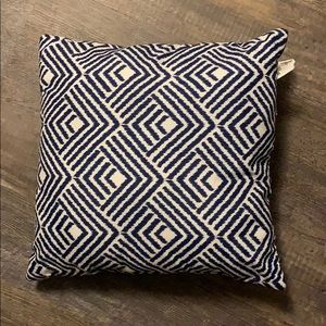 Blue Chevron Throw Pillow